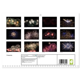 Fireworks (Monthly Wall Calendar 2026 16.5" x 23.4" (open)), CALVENDO 14 Month Calendar