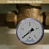 UHARBOUR Pressure Gauge Water 0-4 Bar, Pressure Gauge 1/4 Inch,