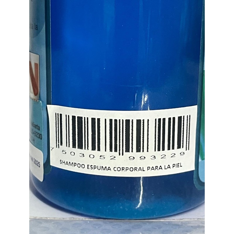 Shampoo espuma corporal para la piel, vegano, natural
