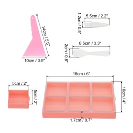 PATIKIL Diamond Painting Tray, 26PCS Diamond Painting Accessories Organizer Kits Large Diamond Art Trays Bead Rhinestone Sorting Tray Square Craft Tools with Pens Spoon Brush Clay, Pink