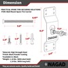 Wall Mount Spare Tire Holder Mount, Upgraded Spare Wheel Carrier,