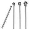 Luo ke 4 Pcs Ball Shape Aluminum Cutting Burr Set
