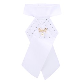 Horse Riding Stock Tie Equestrian Pre Tied Brooch Cotton Adult Necktie Collar Equipment