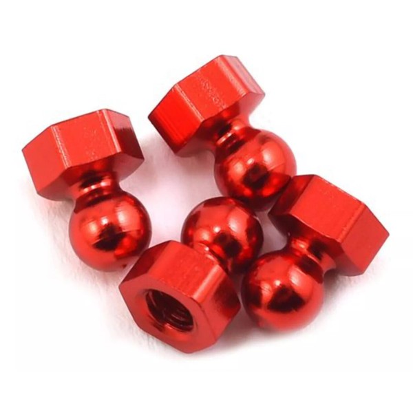 AMAIN DISTRIBUTING CRC CLN13844 Damper Tube Hex Ball Studs (Red)