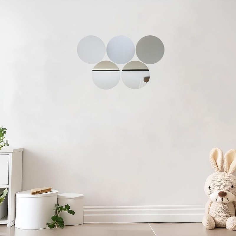 9 Inch Round Mirror for Tables at Wedding, Mirror Tiles