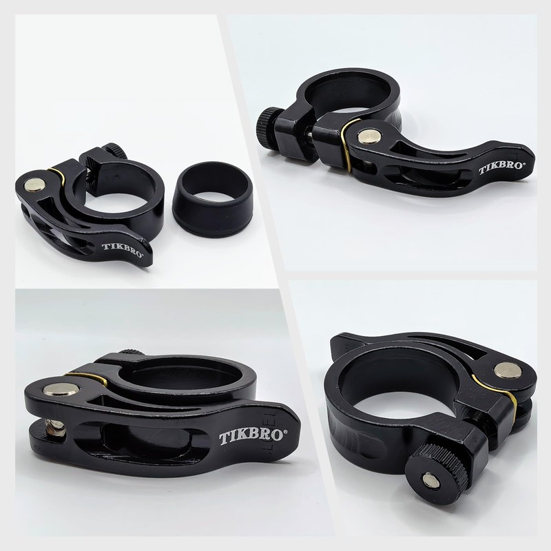 TIKBRO Bike Seat Clamp Quick Release or Screw Lock Styles