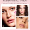 Lippenstifte aus Kristallblumen, Temperaturwechsel, Feuchtigkeitscreme, langanhaltend, wasserfest, Lippenbalsam (rot)
