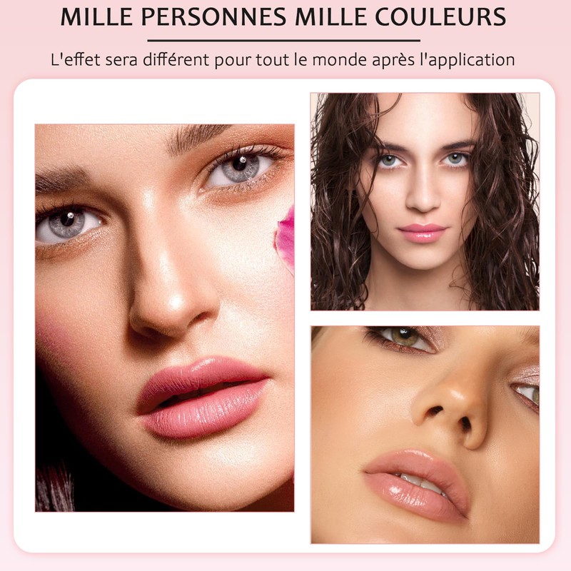 Lippenstifte aus Kristallblumen, Temperaturwechsel, Feuchtigkeitscreme, langanhaltend, wasserfest, Lippenbalsam (rot)