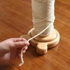 RoseFlower Wooden Yarn Holder Dispenser for Crocheting, Yarn Ball Holder