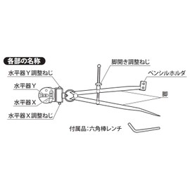 Niigata Seiki SK Japanese Log Compass 7.9 inches (200 mm) LC-200