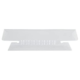 OfficeMax Plastic Tabs, Clear, 3-1/2", 1/3 Cut, 25/pk