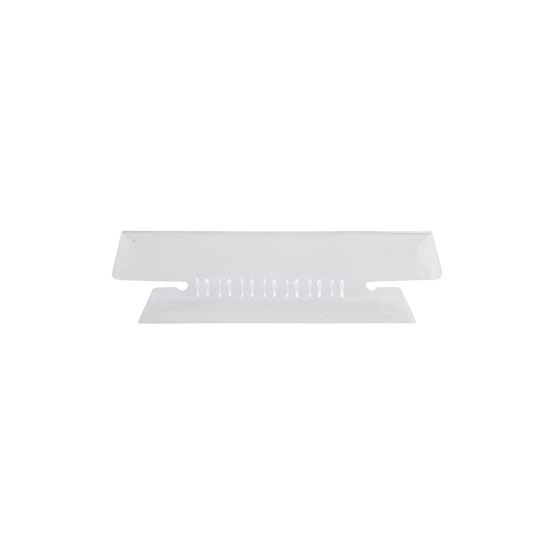 OfficeMax Plastic Tabs, Clear, 3-1/2", 1/3 Cut, 25/pk