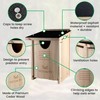 MOONITY Owl House Cedar - Weatherproof Nesting Box for Screech,