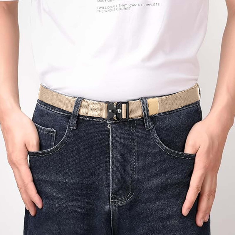 ZYEKIU Tactical Belt Men's Nylon Quick Release Belt 3.8 cm