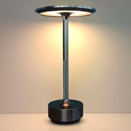 iFCOW LED Desk Lamp, Cordless Table Lamp 2000mAh 3 Colors Dimmable Touch Control Metal Desk Lamp for Bedroom Living Room
