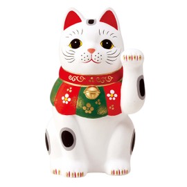 錦彩開運招福招き猫(左手上げ・3.5号) AM-Y7487