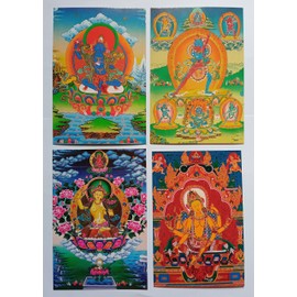 Buddhist Postcards Set of 4 Postcards