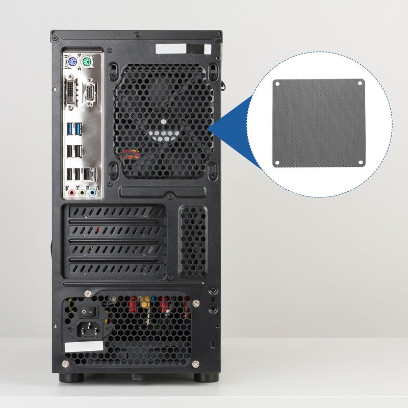 QUARKZMAN PC Dust Filter, 90 mm x 90 mm PVC