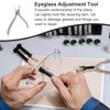 TEHAUX Professional Eyeglass Repair Accessories Flat Jaw Pliers for Frame