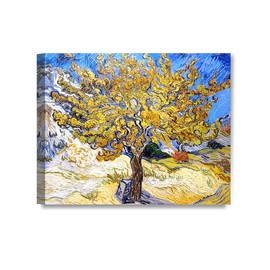 DECORARTS - The Mulberry Tree, Vincent Van Gogh Art Reproduction. Giclee Canvas Prints Wall Art for Home Decor 30x24