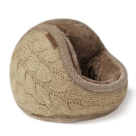 Andeor Earmuffs, Cold Protection, Ear Warmers (-10° Cold Protection, Ultra Warm, Thick Boa), Back Mounted Design, 180° Foldable, Ear Muffs, Ear Covers for Winter, Cold Protection, Adjustable, Shedding Prevention, Foldable, Bicycle, Work, School, Bike, Au