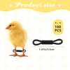 MANOPAWS 100pcs Adjustable Baby Chicken Splay Leg Hobble Braces, Poultry