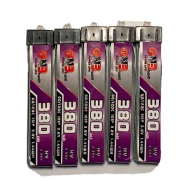 GNB GAONENG 1s 380mah HV lipo battery Eflite UMX planes blade nano brushless 5pc