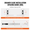 VEVOR 6 Pairs of 18 Inch Drawer Slides Side Mount