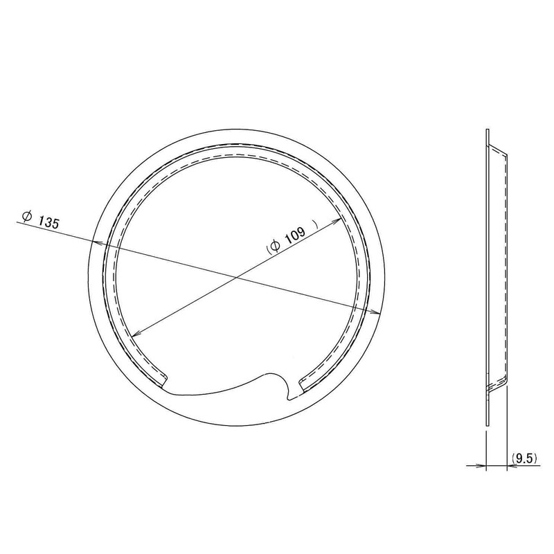 Stainless Steel Drain Net Holder φ135 (For Kitchens), 30 Drain