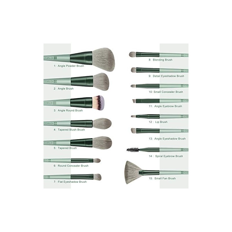 Makeup Brushes - HEYMKGO - 15Pcs Makeup Brushes Set Premium