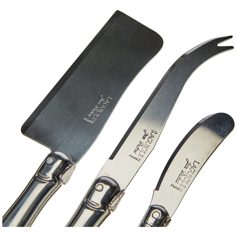 Laguiole Jean Dubost 97616 Cheese Set of 3 Stainless Steel