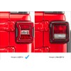 JeepTails USA American Flag Tail lamp Light Covers (LED) Compatible