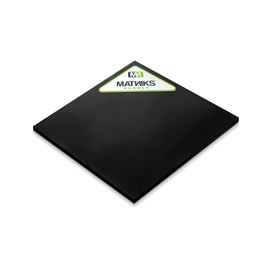 MATNIKS Neoprene Rubber Sheet, Heavy Duty, High Grade 60A, Black, 12x12-Inch by 1/4-inch Thick (+/- 5%) for Plumbing, Gaskets DIY Material, Supports, Leveling, Sealing, Protection, Abrasion, Flooring
