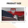Usa America American And Poland Poles Flag 3x5 Ft Double-Sided