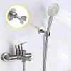 Lokyanwin Shower Head Holder Wall Mount,Stainless Steel Handheld Shower Head