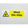 Mind the Step Warning Sticker Pack of 2 Waterproof Outdoor
