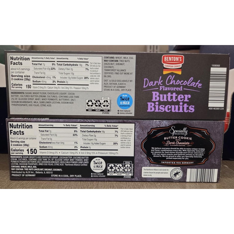 Specially Selected Butter Cookie Coated with Dark & Milk Chocolate