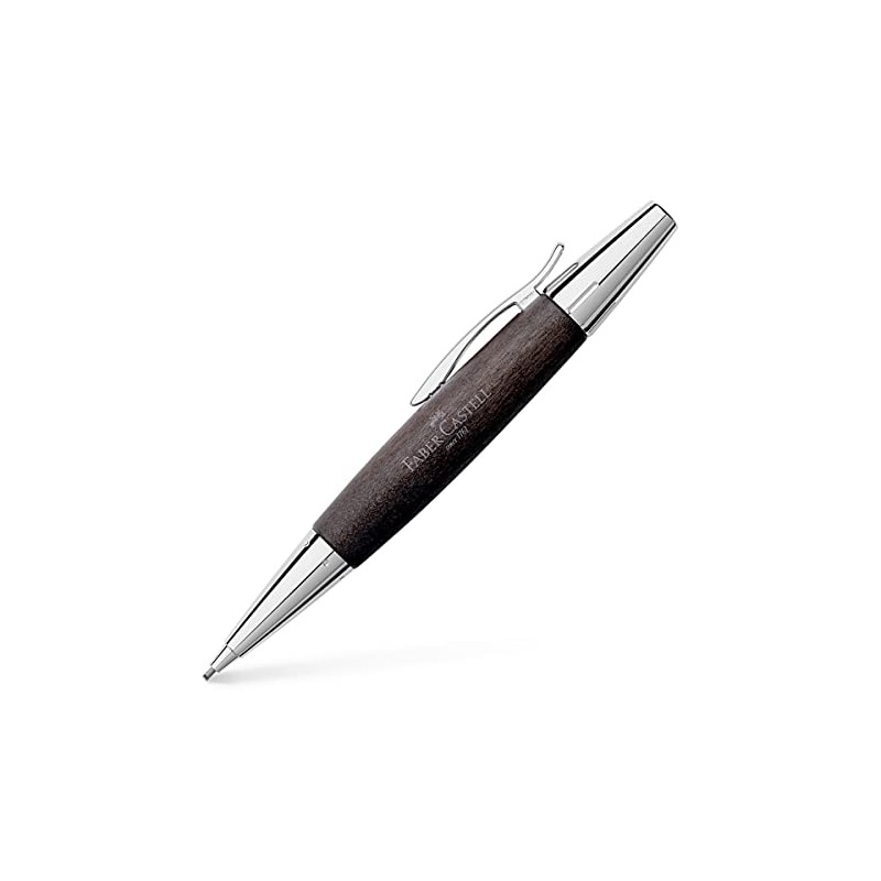 FABER CASTELL E-MOTION PENCIL CHROME/WOOD BLACK