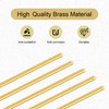 iMeistek 2 mm Brass Rod, 150 mm Length Brass Solid