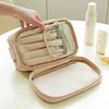 Bolsa de maquillaje Buttermilk por Pudinbag, Azul, Mediano, Suave y