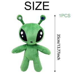 Plush, Plush, Alien Toys, Green Space Alien Plush Doll, Green Plush Toy, Plush Figure Pillow for Kids, Boys Girls and Fans Gift,Soft Sci-Fi Creature for Kids and Collectors