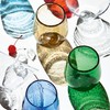 TAG Bubble Glass Stemless Wine Glass Red Red
