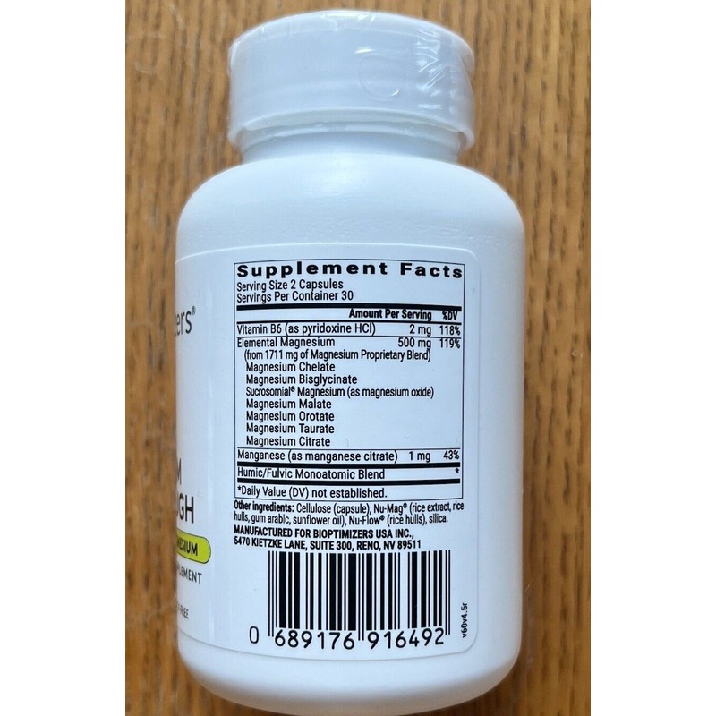 Bioptimizers Magnesium Breakthrough all 7 essential forms - 60 capsules