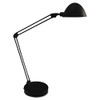LEDU Flex-Reach Domed LED Desk Lamp, Black (L9142BK)
