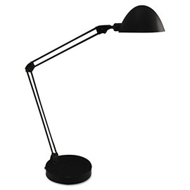 LEDU Flex-Reach Domed LED Desk Lamp, Black (L9142BK)