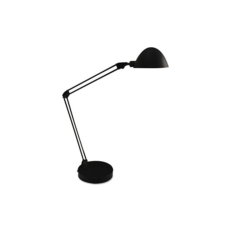 LEDU Flex-Reach Domed LED Desk Lamp, Black (L9142BK)