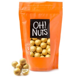 Gumballs for Candy Buffet and Party Favors - 2 LB Flavored 1 Inch Wedding Gumballs - Oh! Nuts (Gold Shimmer Pearl gumballs)
