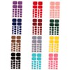 WOONEKY 5sets Charming Toe Nail Wraps Full Covers DIY Press
