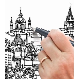 Pentel S20P Pointliner, fineliner black pocket 5 pcs (tip 0.05-0.1 - 0.3-0.5 - 0.8 mm)