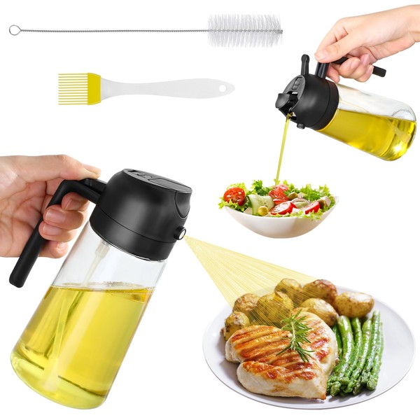 Halinuia Air Fryer Oil Sprayer 2 in 1 Spraying and